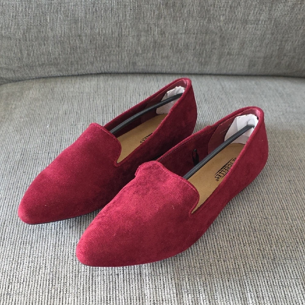 Stylish Burgundy Suede Loafers for Women By Seychelles, NWOT, Size 7.5